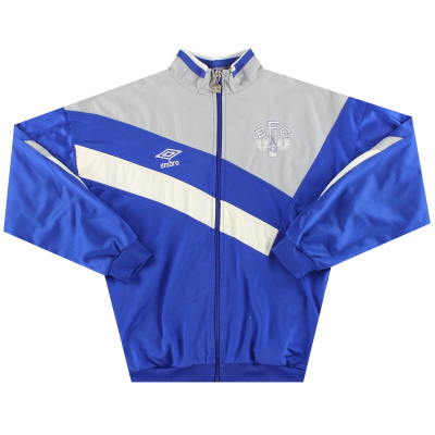 1988-90 Everton Umbro 지퍼 트랙 탑 Y