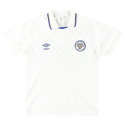 1988-90 Leeds Umbro Home Shirt S