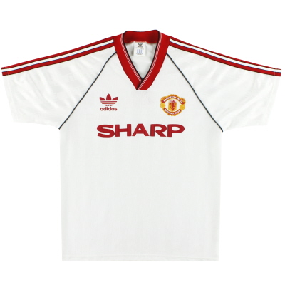 1988-90 Manchester United Adidas Maillot Extérieur M/L