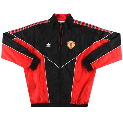 1988-90 Jaket Adidas Shell Manchester United * Mint * L