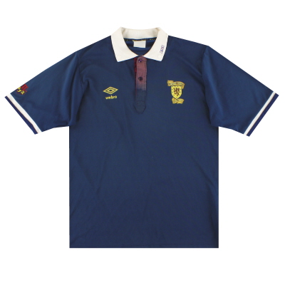 1988-91 Camiseta de Escocia de la XNUMXa equipación de Umbro XL