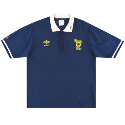1988-91 스코틀랜드 Umbro 홈 셔츠 M