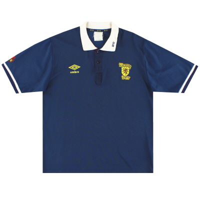 1988-91 Schottland Umbro Heimtrikot XL