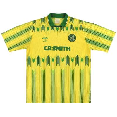 1989-91 Кельтская футболка Umbro Away L