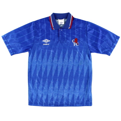 1989-91 Chelsea Umbro Maglia Home S.Ragazzi