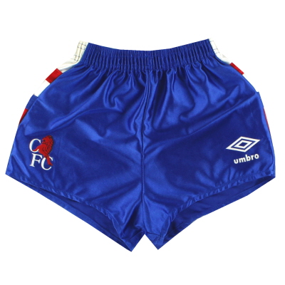 1989-91 Chelsea Umbro Short Domicile XS