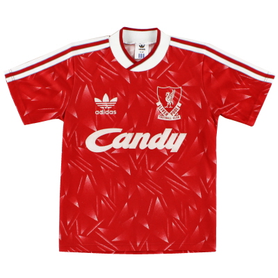 1989-91 Liverpool Maillot Domicile adidas S.Boys