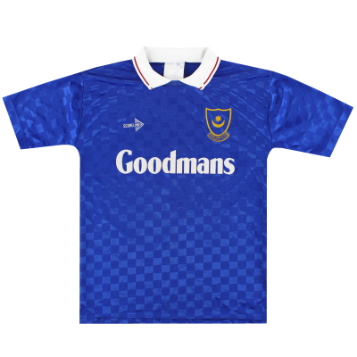 1989-91 Seragam Kandang Portsmouth Scoreline #9 M