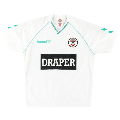 1989-91 Camiseta visitante de Southampton Hummel *Menta* XL