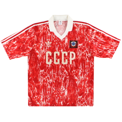1989-91 Unione Sovietica adidas Home Maglia L/XL