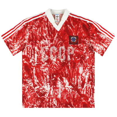 1989-91 Советский Союз Adidas Домашняя рубашка L