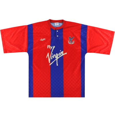 1990-91 Crystal Palace Bukta Baju Rumah M