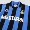 1990-91 Inter Milan uhlsport Home Shirt L/S #4 M