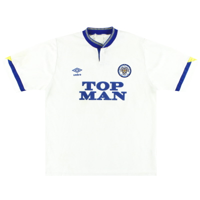 1990-91 Leeds Umbro Home Shirt XL