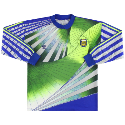 1990-92 Argentinien adidas Torwarttrikot Nr. 1 L