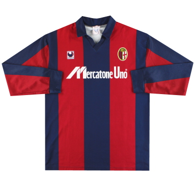 1990-92 Bologna Uhlsport Home Shirt L/S XL