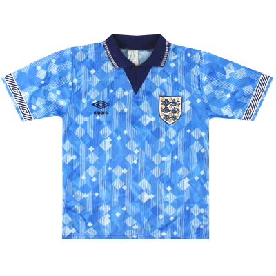1990–92 England Umbro Ausweichtrikot L. Jungen