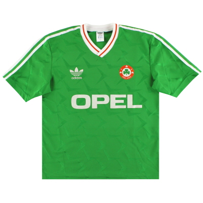 1990-92 Ireland adidas Home Shirt M 