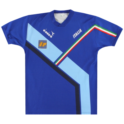 1990-92 Italia Player Issue Diadora Training Shirt # 17 L