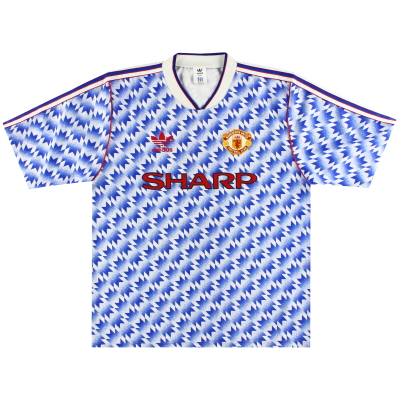 1990-92 Manchester United adidas Away Maglia L