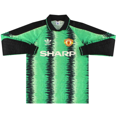 1990-92 맨체스터 유나이티드 아디다스 골키퍼 셔츠 M