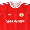 1990-92 Camiseta adidas de local del Manchester United # 7 L