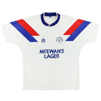 Camiseta de visitante Admiral de los Rangers 1990-92 M