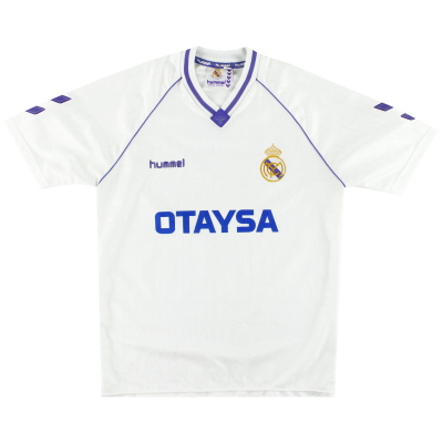 1990-92 Real Madrid Hummel Thuisshirt M