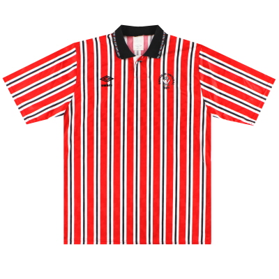 1990-92 Sheffield United Umbro Maillot Domicile M