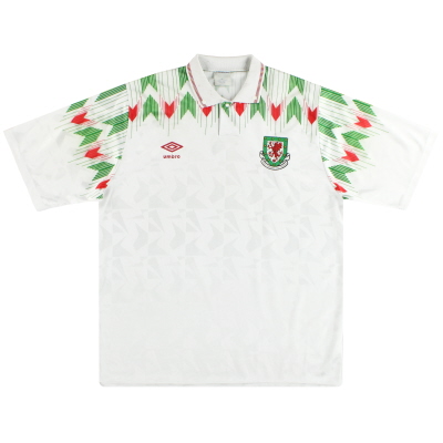 1990-93 Camiseta de Gales Umbro Visitante L