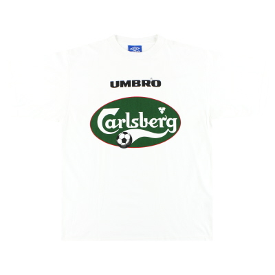 T-shirt con grafica Umbro 'Carlsberg' degli anni '1990 *Come nuova* XL