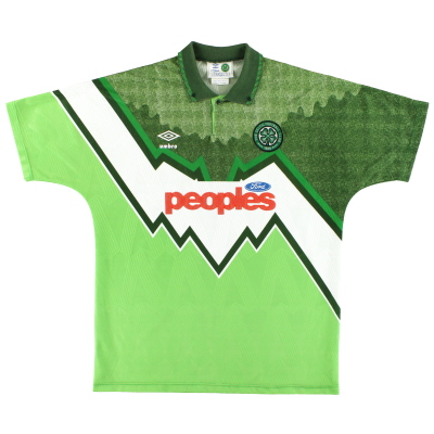 1991-92 Кельтская футболка Umbro Away L