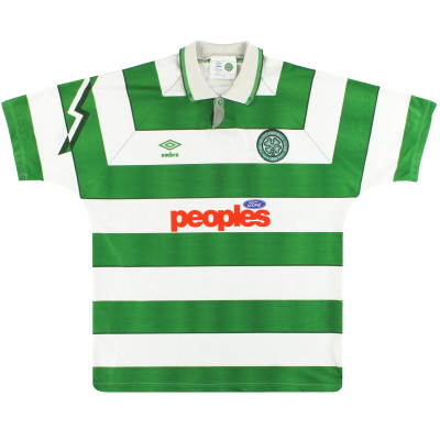 1991-92 Celtic Umbro Home Shirt XL 