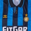 1991-92 Inter Milan Match Issue Home Shirt #6 L/S L
