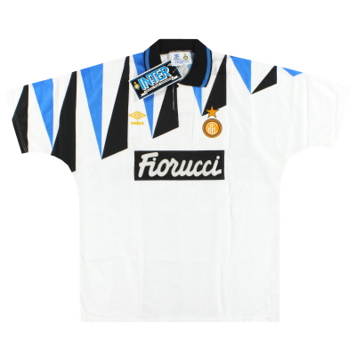 1992-93 인터 밀란 엄브로 어웨이 셔츠 *w/tags* XL