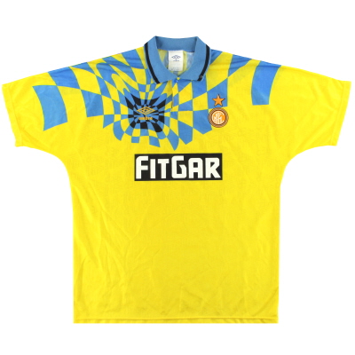 Camiseta de la tercera equipación Umbro del Inter de Milán 1991-92 L