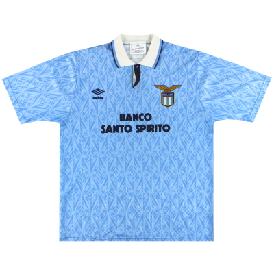 1991-92 Lazio Umbro Maglia Home XL