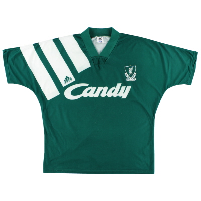 1991-92 Liverpool adidas Away Shirt L
