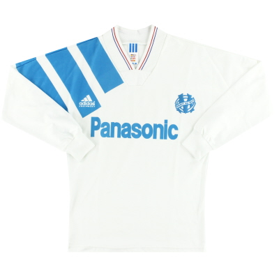 1991-92 Olympique Marseille adidas Home Shirt L/SS