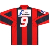 1991-92 RC Liegeois Diadora Match Issue Home Shirt #9 L/S XXL