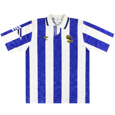 1991-92 Sheffield Wednesday Umbro Maillot Domicile XL