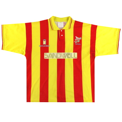1991-92 camiseta de la segunda equipación del West Brom XL