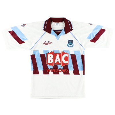 1991-92 West Ham Bukta troisième maillot S