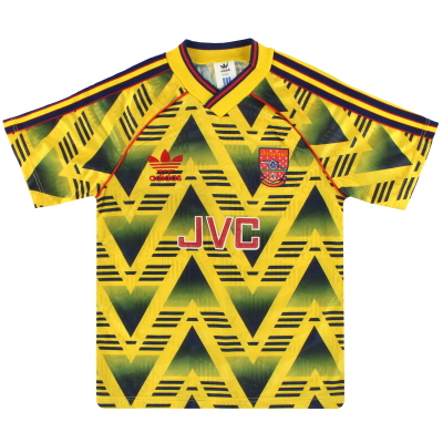 1991-93 Arsenal adidas Maglia da trasferta L.Boys