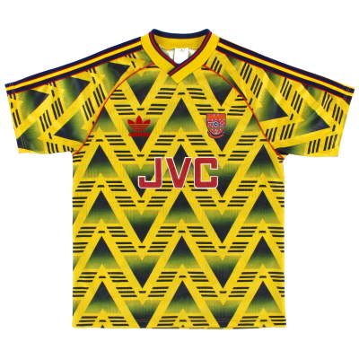 1991-93 Арсенал adidas выездная рубашка L