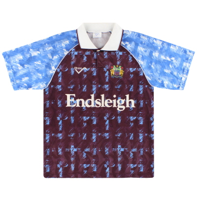 1991-93 Burnley Ribero Home Shirt L 