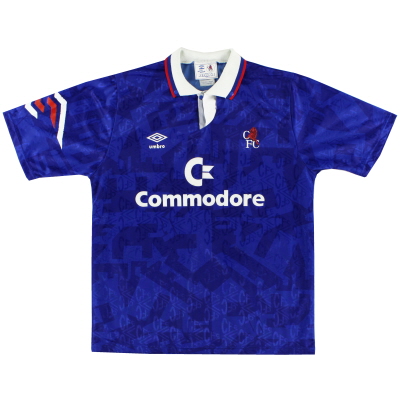 1991-93 Chelsea Umbro Home Shirt L