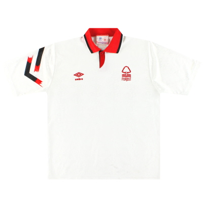 1991-93 Nottingham Forest Umbro Maillot Extérieur L