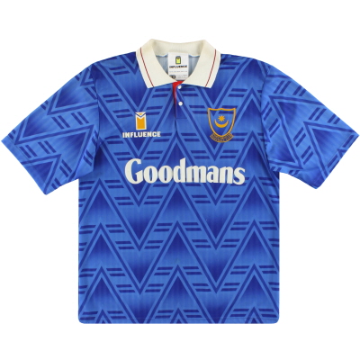 1991-93 Kemeja Kandang Pengaruh Portsmouth M