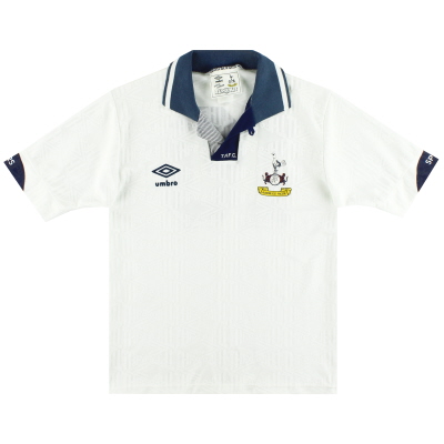 1991-93 Tottenham Umbro Maglia Home # 10 Y